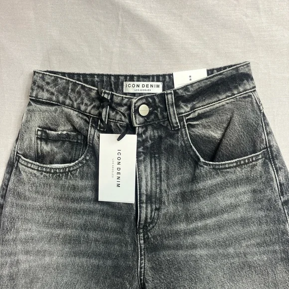 Icon Denim Medium Wash Grey Poppy Jeans Donna